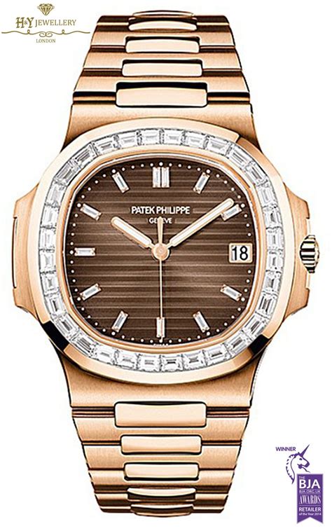 patek philippe diamond rose gold|rose gold patek philippe nautilus.